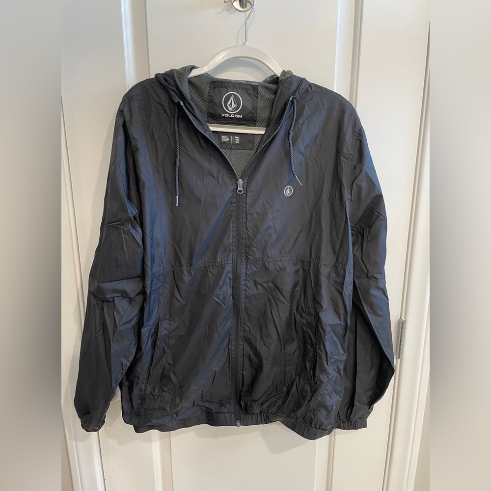 Volcom Men’s Windbreaker Jacket Black
